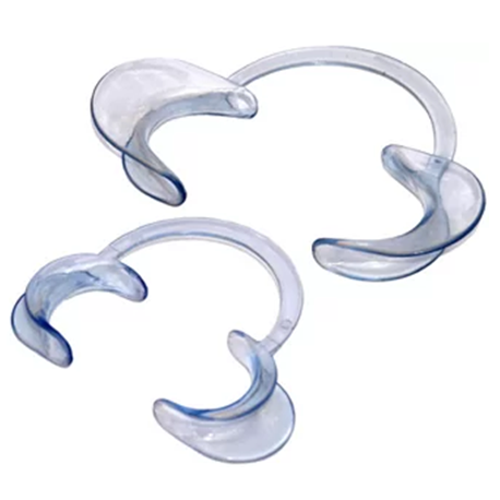 Cheek Retractors C Type, Clear, Large, 2pcs/box